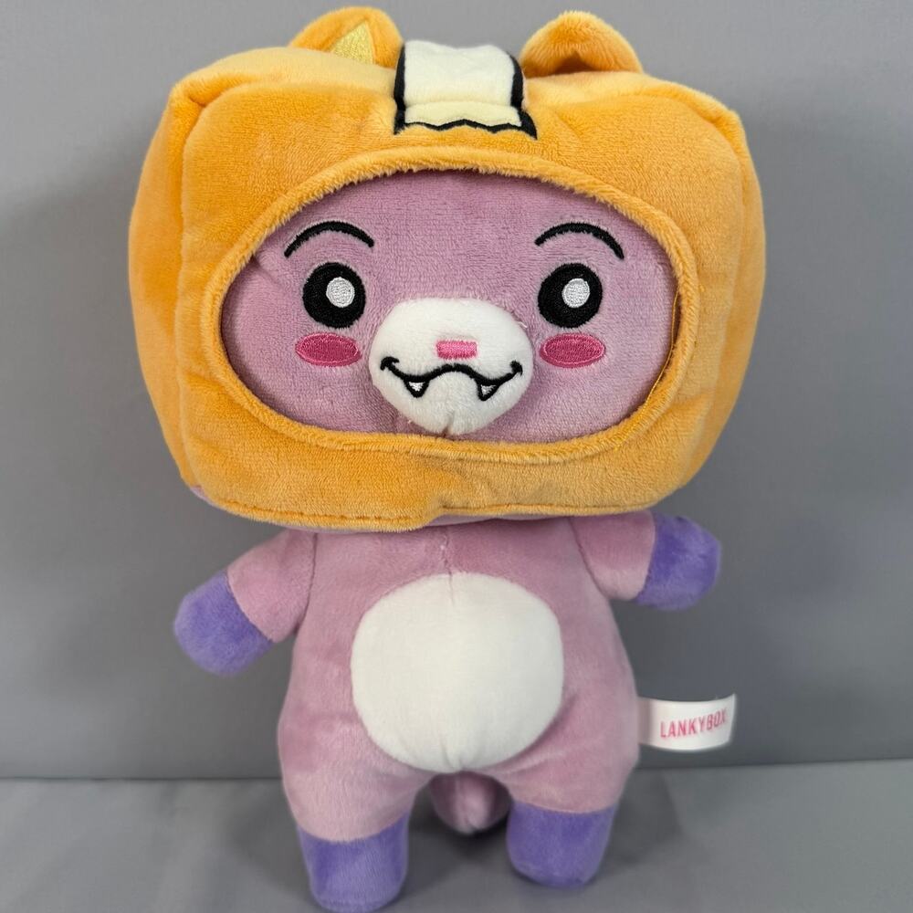LankyBox Foxy Plush 9" Official Merchandise Purple Fox Stuffed Animal 2022